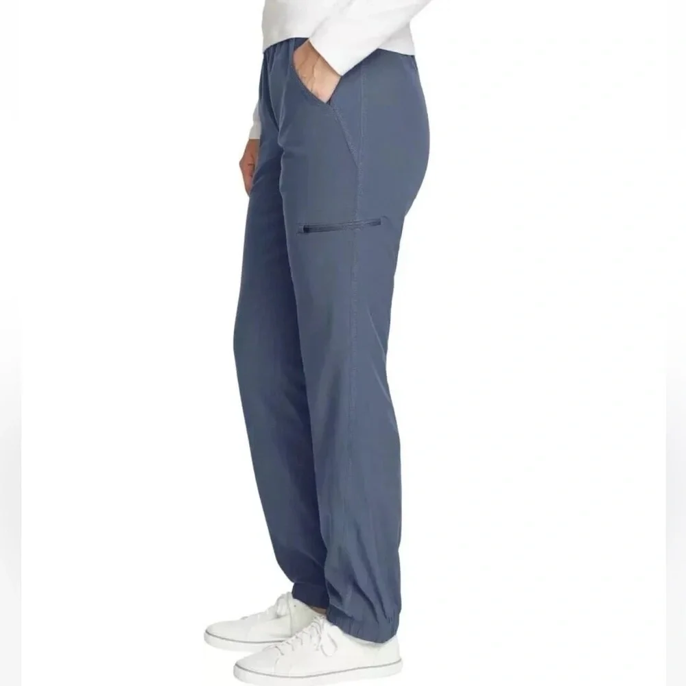 NWT‎ Eddie Bauer Womens Fleece Lined Pants blue winter fall hiking stormrepel